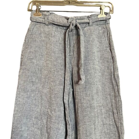 3 for $30! Banana republic linen blend black crop pants - Picture 2 of 9